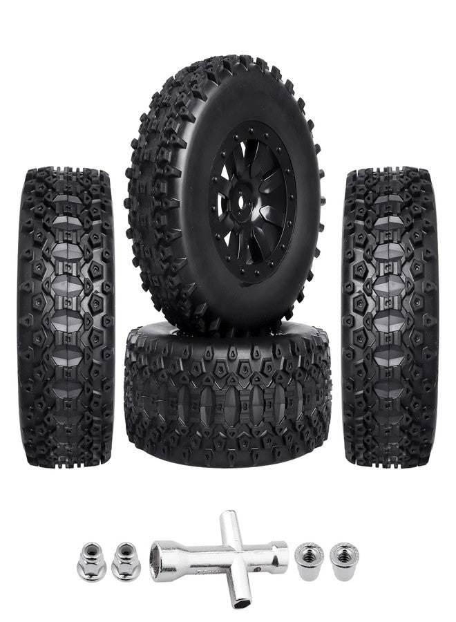 عجلات وإطارات GoHobby RC SC ذاتية اللصق لسيارات Traxxas Slash 2WD Vxl 4x4 و Redcat Blackout XTE TR10 و Losi 22S SCT RC Short Course Truck - Image 1